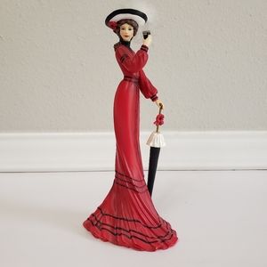 Vintage Hamilton Collection Coca-Cola Elegance & Poise Figurine Red Dress Retro